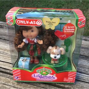 Cabbage Patch Kids, Lil’ Sprouts Doll and Dog, Meghan Janet, February 20th, NEW